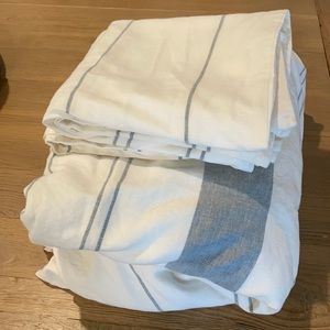 Pottery Barn king duvet and shams